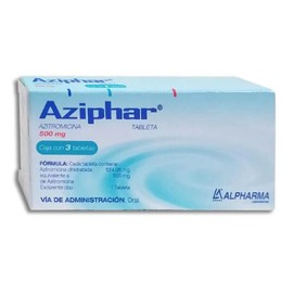 AZIPHAR (AZITROMICINA) TAB 500MG C3