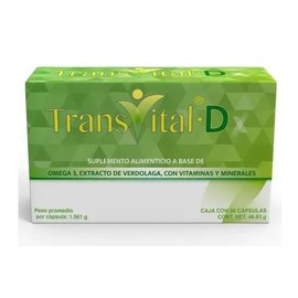 TRANSVITAL D (OMEGA 3/EXTRACTO DE VERDOLAGA/VITAMINAS Y MINE) CAP 46.83G C30