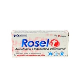 ROSEL-T (AMANTADINA/CLORFENAMINA/PARACETAMOL) TAB 50/3/300MG C15