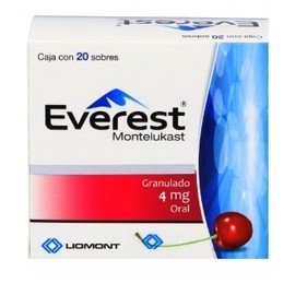 EVEREST (MONTELUKAST) GRANULADO SOB 4MG C20