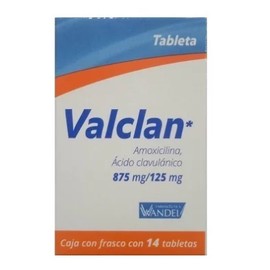 VALCLAN (AMOXICILINA/CLAVULANATO) TAB 875/125MG C14