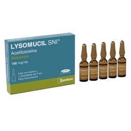 LYSOMUCIL SNI  (ACETILCISTEINA) AMP 100MG/3ML C5