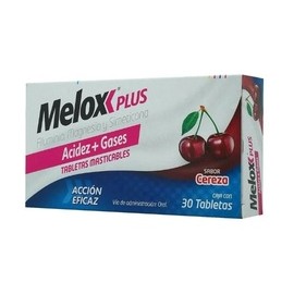 MELOX PLUS ANTIACIDO CEREZA TAB C30 MASTICABLES