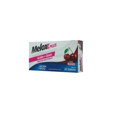 MELOX PLUS ANTIACIDO CEREZA TAB C30 MASTICABLES