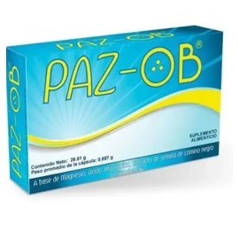 PAZ-OB (MAGNESIO/ACIDO ALFA LIPOICO/VITAMINA B) CAP C30