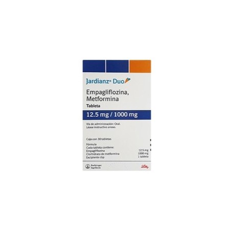 JARDIANZ DUO (EMPAGLIFLOZINA/METFORMINA) TAB 12.5MG/1000MG C30