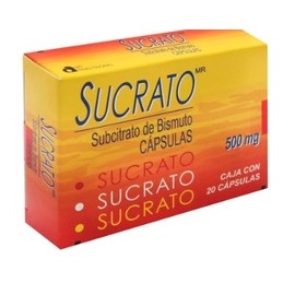 SUCRATO (SUBCITRATO DE BISMUTO) CAP 500MG C20