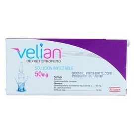 VELIAN (DEXKETOPROFENO) AMP 50MG/2ML C3