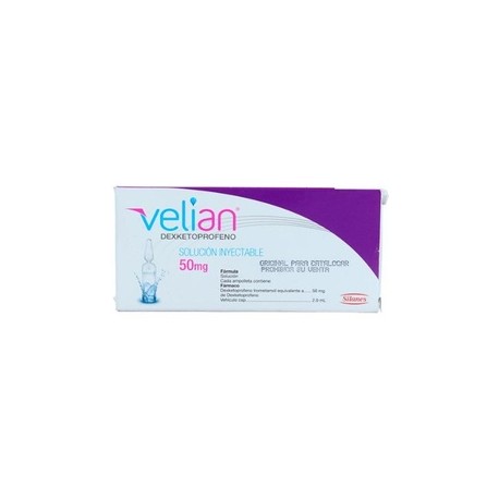 VELIAN (DEXKETOPROFENO) AMP 50MG/2ML C3