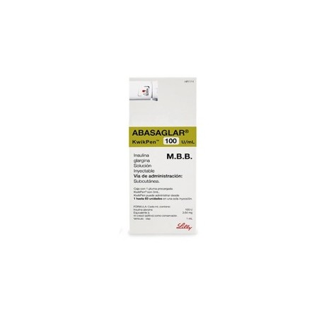 ABASAGLAR (INSULINA GLARGINA) PLUMA 100UI 3ML C1