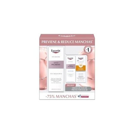 EUCERIN ANTI-PIGMENT KIT EVEN SKIN CREMA DE DIA FPS50 +MINI SUN PIGMENT+MINI DE NOCHE