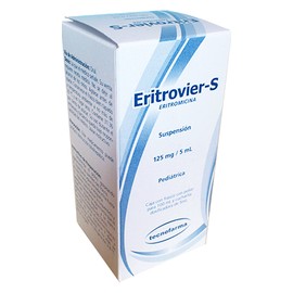 ERITROVIER-S (ERITROMICINA) SUSP 125MG/5ML 100ML