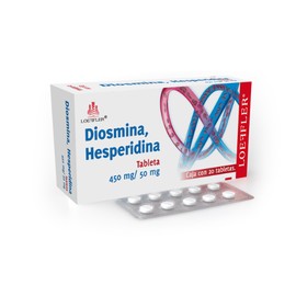 DIOSMINA/HESPERIDINA TAB 450MG/50MG C20 LOEFFLER