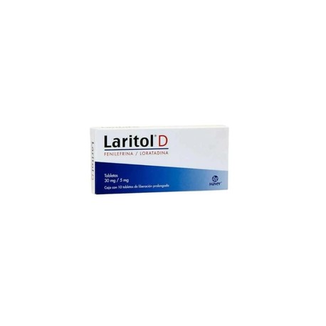 LARITOL D (LORATADINA/FENILEFRINA) TAB 5MG/30MG C10