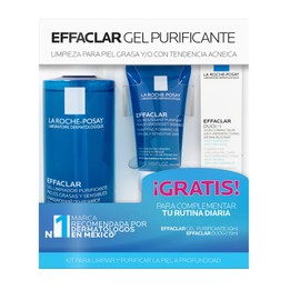 LA ROCHE-P KIT EFFACLAR GEL 400ML+EFFACLAR GEL 50ML+EFFACLAR DUO 15ML