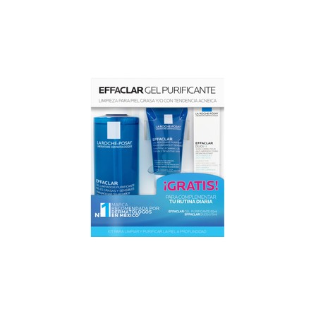 LA ROCHE-P KIT EFFACLAR GEL 400ML+EFFACLAR GEL 50ML+EFFACLAR DUO 15ML