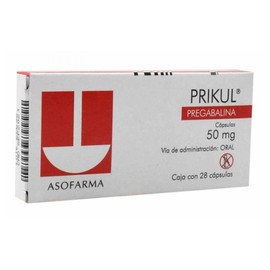 PRIKUL (PREGABALINA) CAP 50MG C28