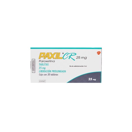 PAXIL CR (PAROXETINA) TAB 25MG C30