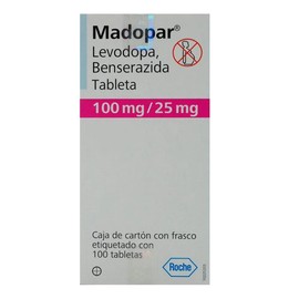 MADOPAR (LEVODOPA/BENSERAZIDA) TAB 100MG/25MG C100