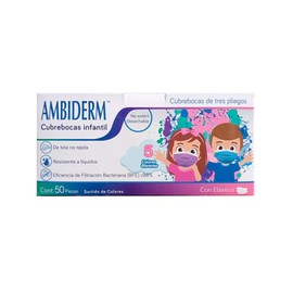 CUBREBOCAS 3 PLIEGOS INFANTIL COLORFUL C50 AMBIDERM