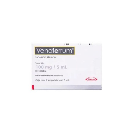 VENOFERRUM (SACARATO FERRICO) AMP 100MG 5ML C1