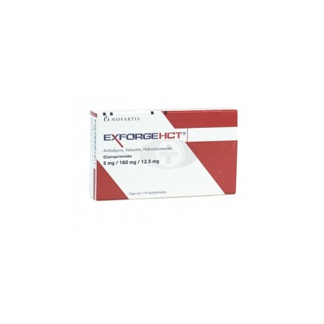 EXFORGE HCT (AMLODIPINO/VALSARTAN/HIDROCLOROTIAZIDA) COMP 5MG/160MG/12.5MG C14