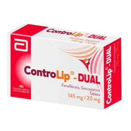 CONTROLIP DUAL (FENOFIBRATO/SIMVASTATINA) CAP 145MG/20MG C30