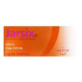 JARSIX (LORATADINA/BETAMETASONA) TAB 5/0.25MG C10