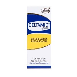 DELTAMID OFTENO (SULFACETAMIDA/PREDNISOLONA) GOTAS 100MG/5MG 5ML