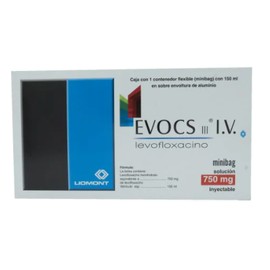 EVOCS (LEVOFLOXACINO) MINIBAG 750MG C1