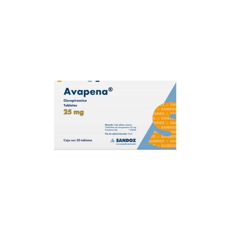 AVAPENA (CLOROPIRAMIDA) TAB 25MG C20