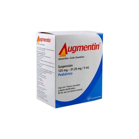 AUGMENTIN PEDIATRICO (AMOXICILINA/CLAVULANATO) SUSP 125MG/31.25MG/5ML 60ML