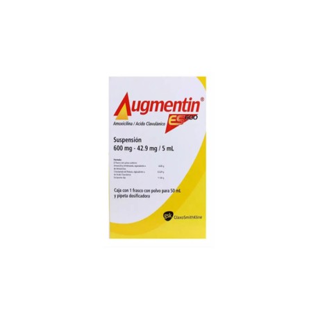AUGMENTIN ES (AMOXICILINA/CLAVULANATO) SUSP 600MG 50ML
