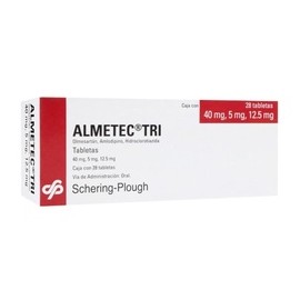 ALMETEC TRI (OLMESARTAN/AMLODIPINO/HIDROCLOROTIAZIDA) TAB 40/5/12.5MG C28