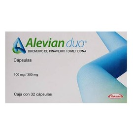 ALEVIAN DUO (PINAVERIO/DIMETICONA) CAP 100MG/300MG C32