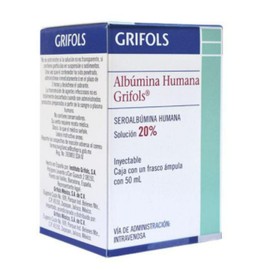 ALBUMINA HUMANA 20% FCO AMP 10G 50ML GRIFOLS