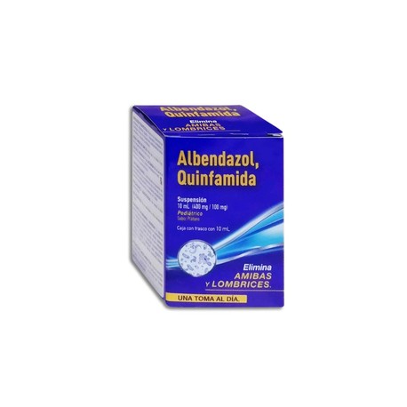 ALBENDAZOL/QUINFAMIDA SUSP PED 400/100MG C1