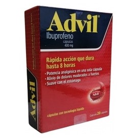 ADVIL MAX (IBUPROFENO) CAP 400MG C20