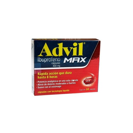 ADVIL MAX (IBUPROFENO) CAP 400MG C10