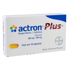 ACTRON PLUS (IBUPROFENO/CAFEINA) 400/100MG C10