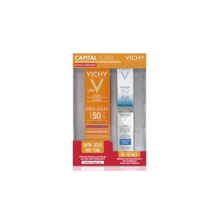 VICHY CAPITAL SOLEIL ANTI-EDAD FPS50+MINI KIT CREMA