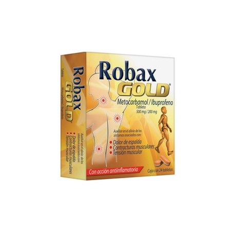 ROBAX GOLD (METOCARBAMOL/IBUPROFENO) TAB 500/200MG C24