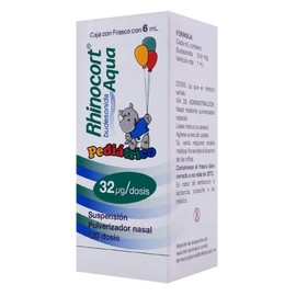 RHINOCORT AQUA PED (BUDESONIDA) SPRAY 32MCG/DOSIS C1