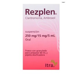 REZPLEN (CLARITROMICINA/AMBROXOL) SUSP 250/15MG 60ML C1