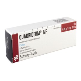 QUADRIDERM NF (BETAMETASONA/CLOTRIMAZOL/GENTAMICINA) CREMA 15G