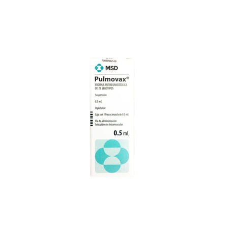 PULMOVAX (VACUNA ANTINEUMOCOCCICA) FCO AMP 0.5ML C1