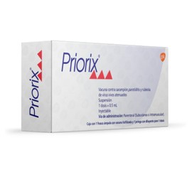 PRIORIX (VACUNA SARAMPION/PAROTIDITIS/RUBEOLA) JGA 0.5ML C1