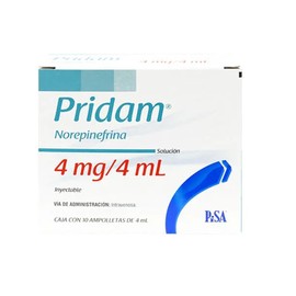 PRIDAM (NOREPINEFRINA) AMP 4MG/4ML C10