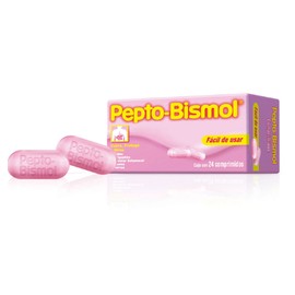 PEPTO BISMOL (SUBSALICILATO DE BISMUTO) TAB 262.5MG C24