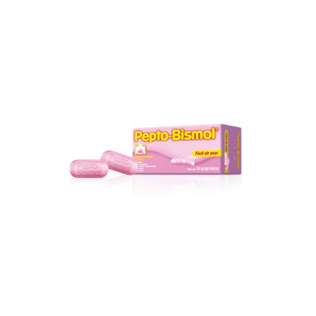 PEPTO BISMOL (SUBSALICILATO DE BISMUTO) TAB 262.5MG C24